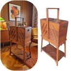 Boîte à couture / Travailleuse vintage Mid-Century années 50, Enlèvement