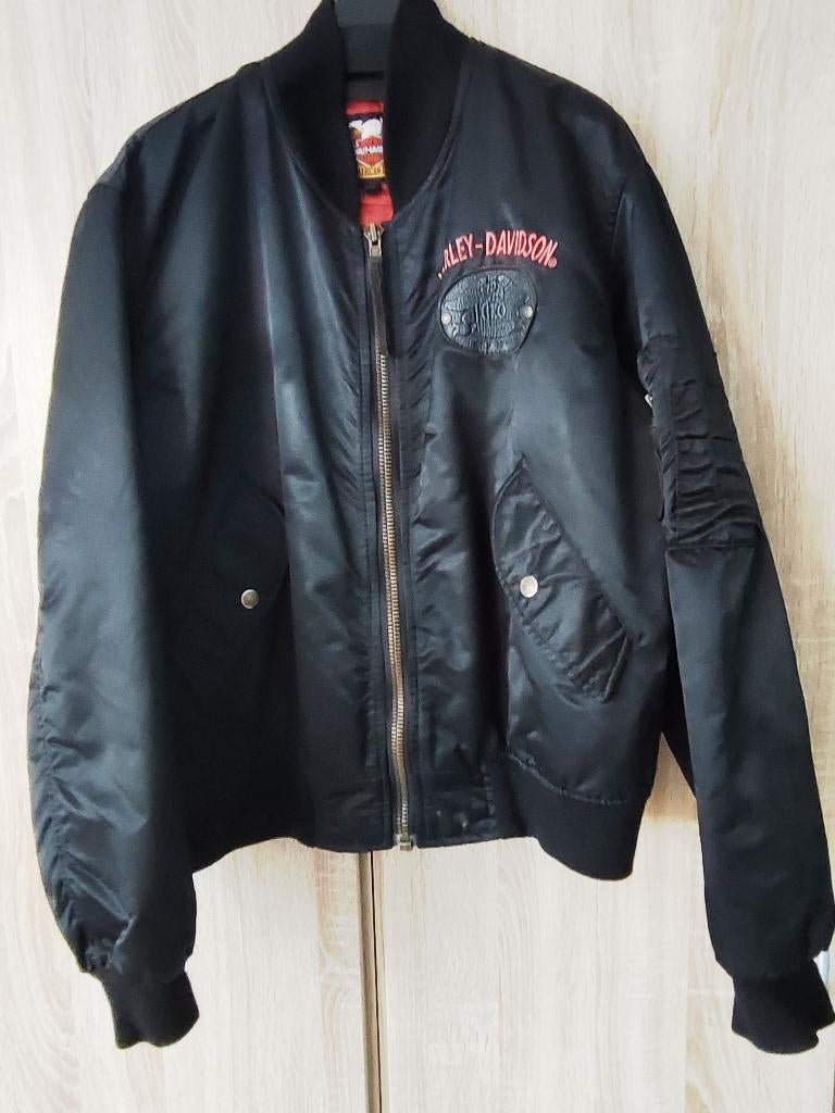 HARLEY DAVIDSON bomberjack (origineel) _ L (BE=XL), Jas | textiel, Dames, Harley Davidson, Ophalen of Verzenden