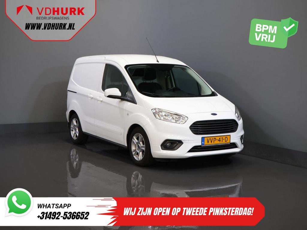 Ford Transit Courier 1.0 100 pk Limited BENZINE Carplay/ Cam, Auto's, Wit, Bedrijf, Handgeschakeld, Parkeersensor