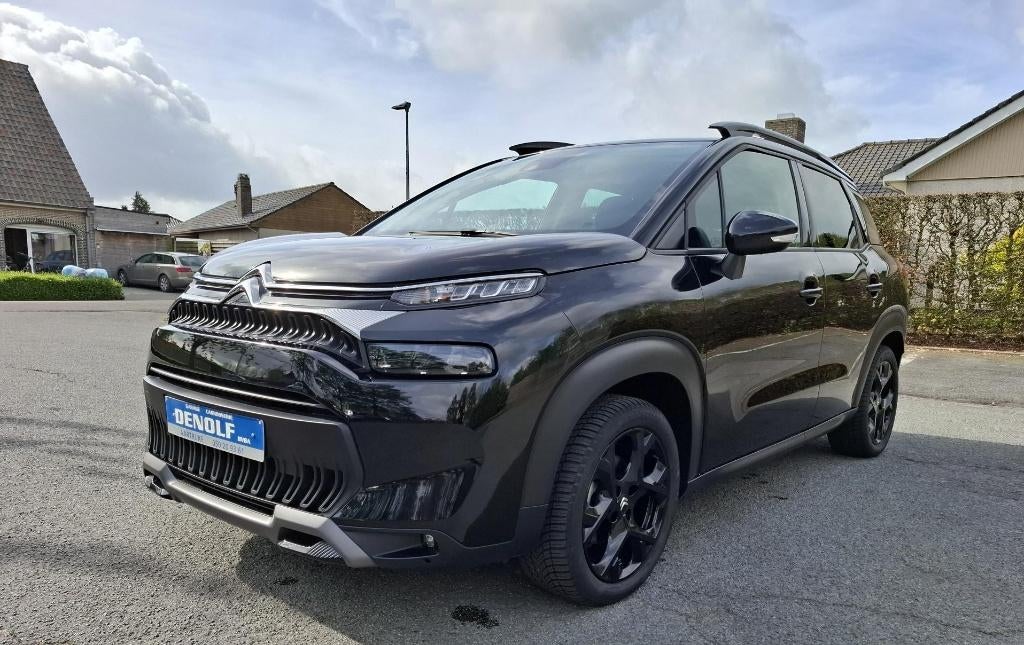 Citroen C3 Aircross Turbo MAX, Auto's, Citroën, Stof, 1199 cc, Zwart, Bedrijf