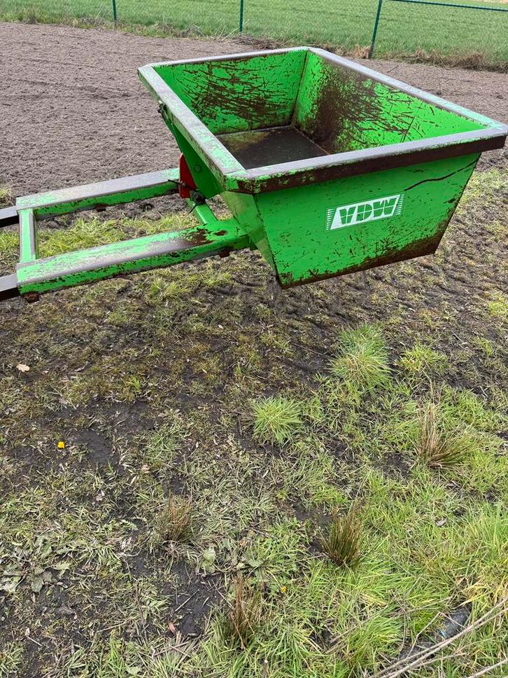 Robuuste VDW Grondbak / Kipbak voor Palletvorken, Jardin & Terrasse, Terre & Fumier, Enlèvement