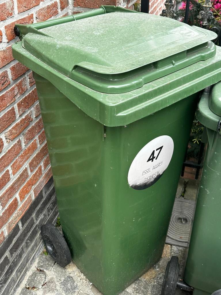 Groene afvalcontainer, Huis en Inrichting, Woonaccessoires | Prullenbakken, Ophalen, Zo goed als nieuw