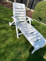 Tuin lig zetel, Tuin en Terras, Ophalen, Zo goed als nieuw, Kunststof, Verstelbaar