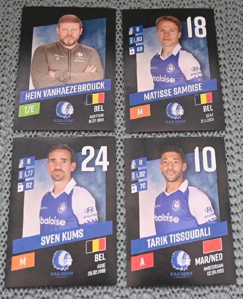 A.A. Gent / Lot van 63 stickers / Verschillende seizoenen, Ophalen of Verzenden, Zo goed als nieuw, Poster, Plaatje of Sticker