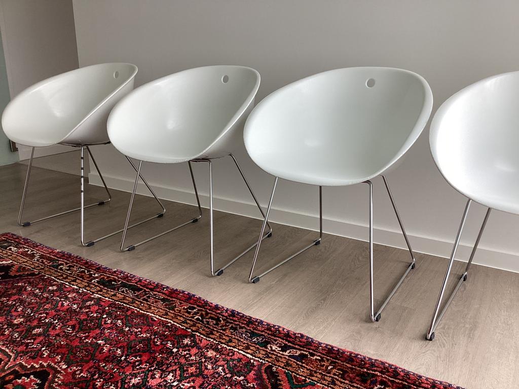 4 chaises Pedrali Gliss (prix fixe), Maison & Meubles, Chaises, Comme neuf, Enlèvement