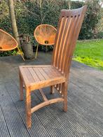 6 stoelen teak voor 60 euro, Tuin en Terras, Ophalen, Gebruikt, Teakhout