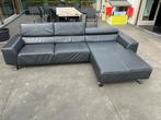 lederen design sofa in L vorm 2 delig, Huis en Inrichting, Zetels | Zetels en Chaises Longues, Ophalen, 250 tot 300 cm, Gebruikt