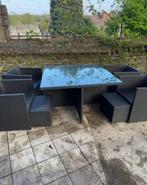 Salon de jardin encastrable 130x130, Tuin en Terras, Tuinsets en Loungesets, Ophalen, Zo goed als nieuw