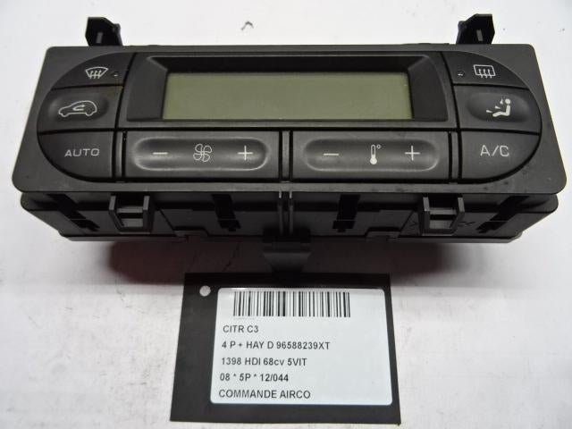 BEDIENINGSPANEEL AIRCO C3 (FC / FL / FT) (96588239XT), Gebruikt, Citroën, Mevr. I. Hauben, Rue de l'Espoir 34 34
4030  GRIVEGNÉE, BE