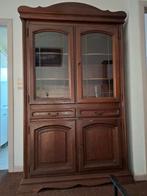 Meuble vitrine en chêne, Maison & Meubles, Enlèvement, Chêne