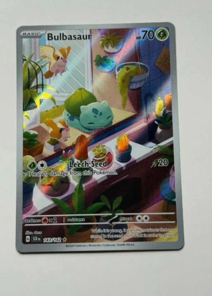 Pokemon Bulbasaur stellar crown 143/142, Ophalen, Zo goed als nieuw
