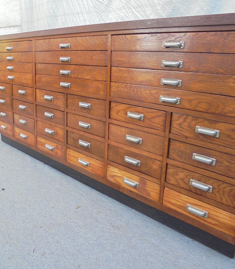 Armoire à papier, commode, armoire de magasin, à pharmacie, 200 cm ou plus, Enlèvement ou Envoi, 5 tiroirs ou plus, Moins de 100 cm