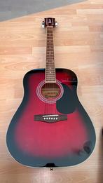 Rode Richwood Gitaar met draagzak, capo en standaard, Muziek en Instrumenten, Ophalen, Gebruikt