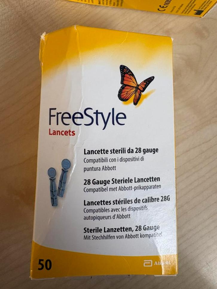 1 boite 50 lancettes steriles 28G fermée FreeStyle, Diversen, Verpleegmiddelen, Ophalen of Verzenden