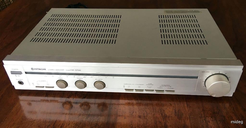 Hitachi HA-2700 versterker Phono in gereviseerd waarborg, Audio, Tv en Foto, Versterkers en Ontvangers, Ophalen, Gebruikt, Stereo