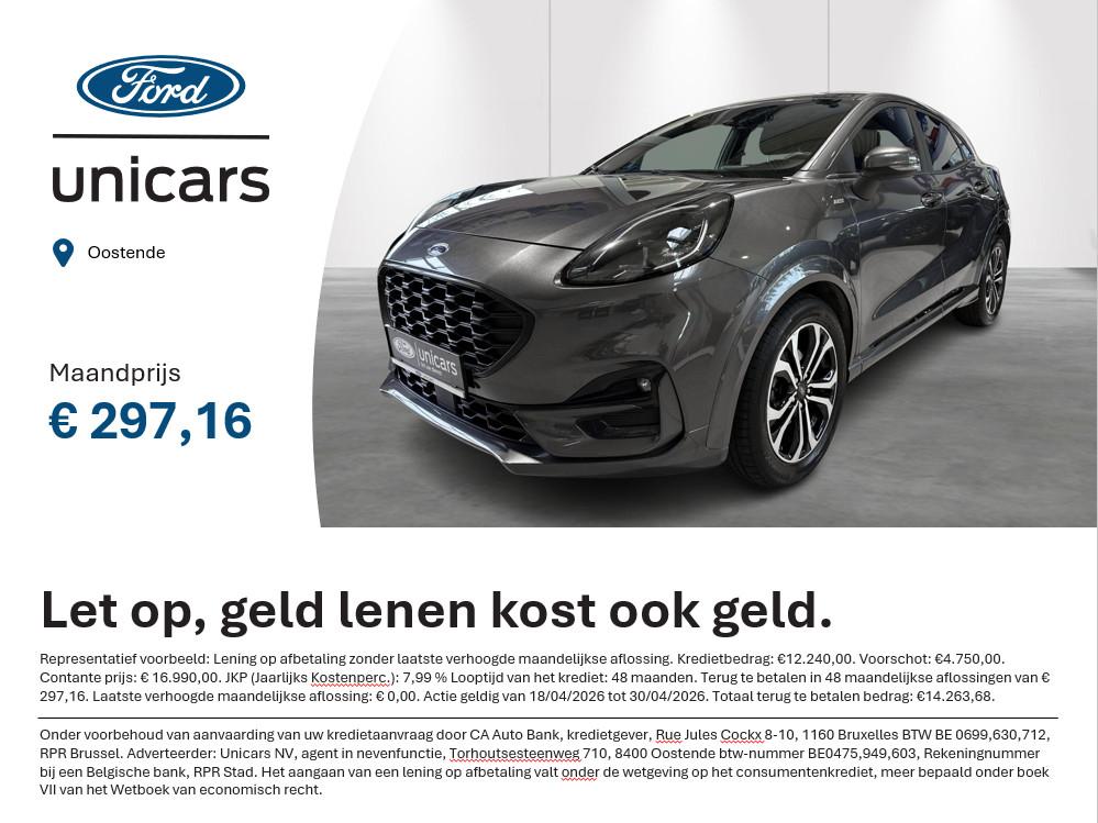 Ford Puma 1.0i Ecoboost mHEV 92kW ST-Line, Achat, Entreprise, Boîte manuelle, 5 places