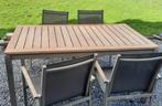 ensemble jardin  marque AZUR table 160cm + 4 ch, Enlèvement, Utilisé, Chaise