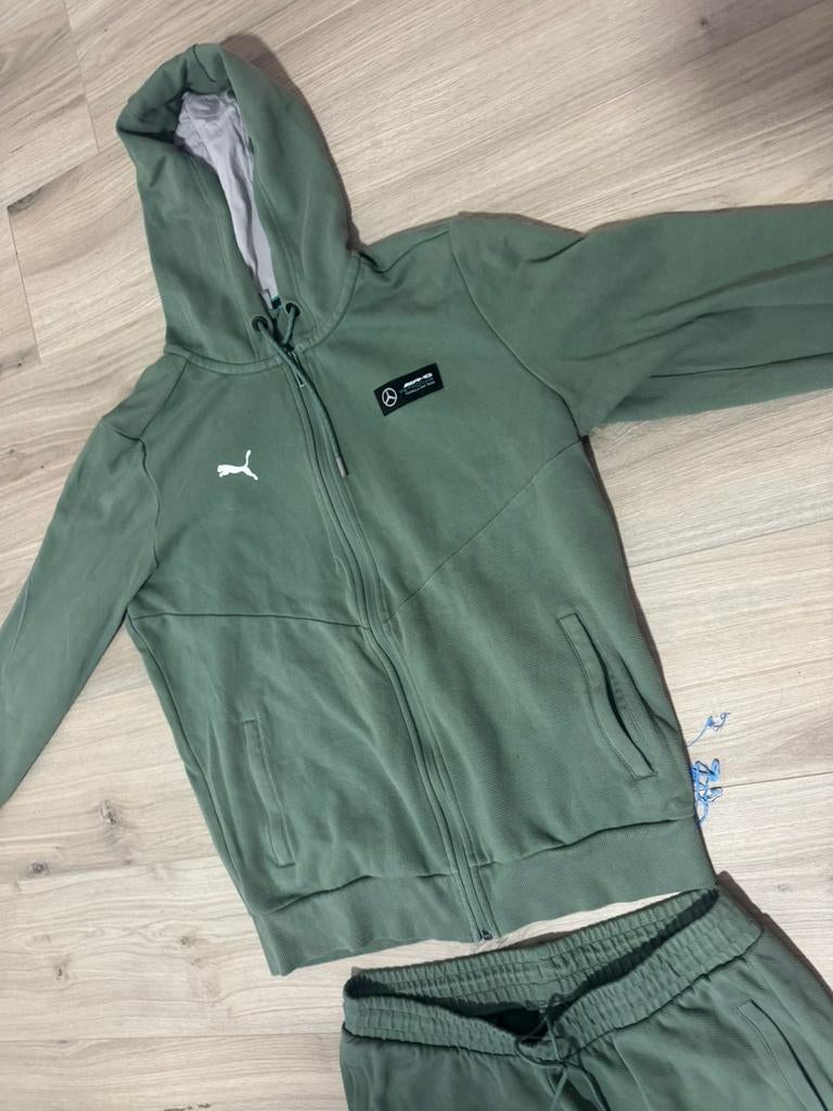 Groene puma trainingspak ALLEEN IN ANTWERPEN  MET CASH, Vêtements | Hommes, Pulls & Vestes, Puma, Enlèvement ou Envoi, Vert, Taille 52/54 (L)