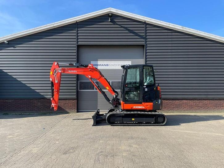 Kubota KX060 HI AIRCO minigraver NIEUW, Zakelijke goederen, Machines en Bouw | Kranen en Graafmachines, Graafmachine