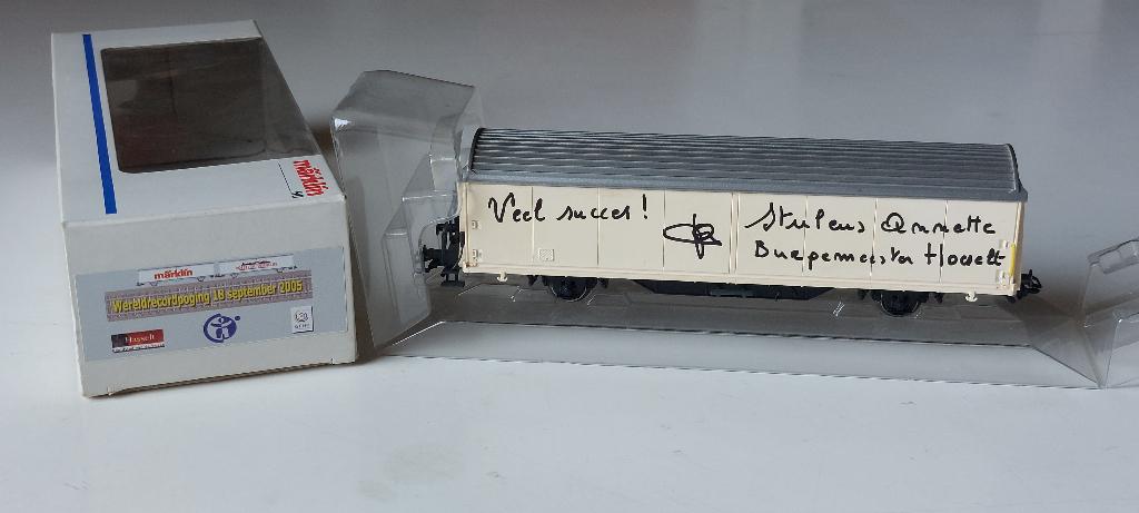 MARKLIN WERELDRECORDPOGING 18/09/2005 HO*AC* V1, Hobby & Loisirs créatifs, Trains miniatures | HO, Comme neuf, Wagon, Märklin