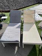 2 Chaises longues Bristol, Tuin en Terras, Ligbedden, Ophalen, Zo goed als nieuw