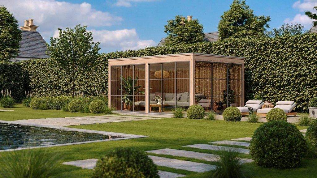 Auvents en bois sur mesure, salons de jardin., Envoi, Neuf