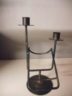 combinatie kandelaar, fleshouder, Zwart, Nieuw, Ophalen of Verzenden, Metaal