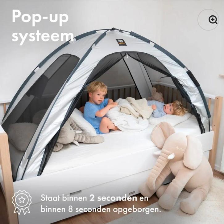 Deryan Bedtent blauw, Kinderen en Baby's, Kinderkamer | Bedden, Zo goed als nieuw, 180 cm of meer, 85 tot 100 cm, Ophalen