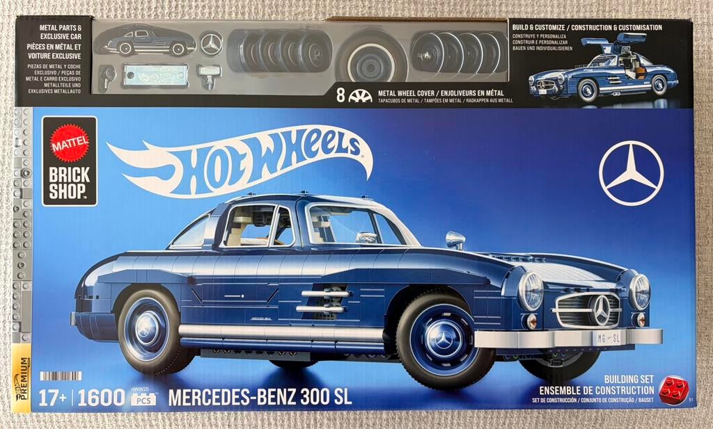 Mattel HotWheels Brick Shop Mercedes-Benz 300SL Building Set, Hobby & Loisirs créatifs, Modélisme | Voitures & Véhicules, Neuf