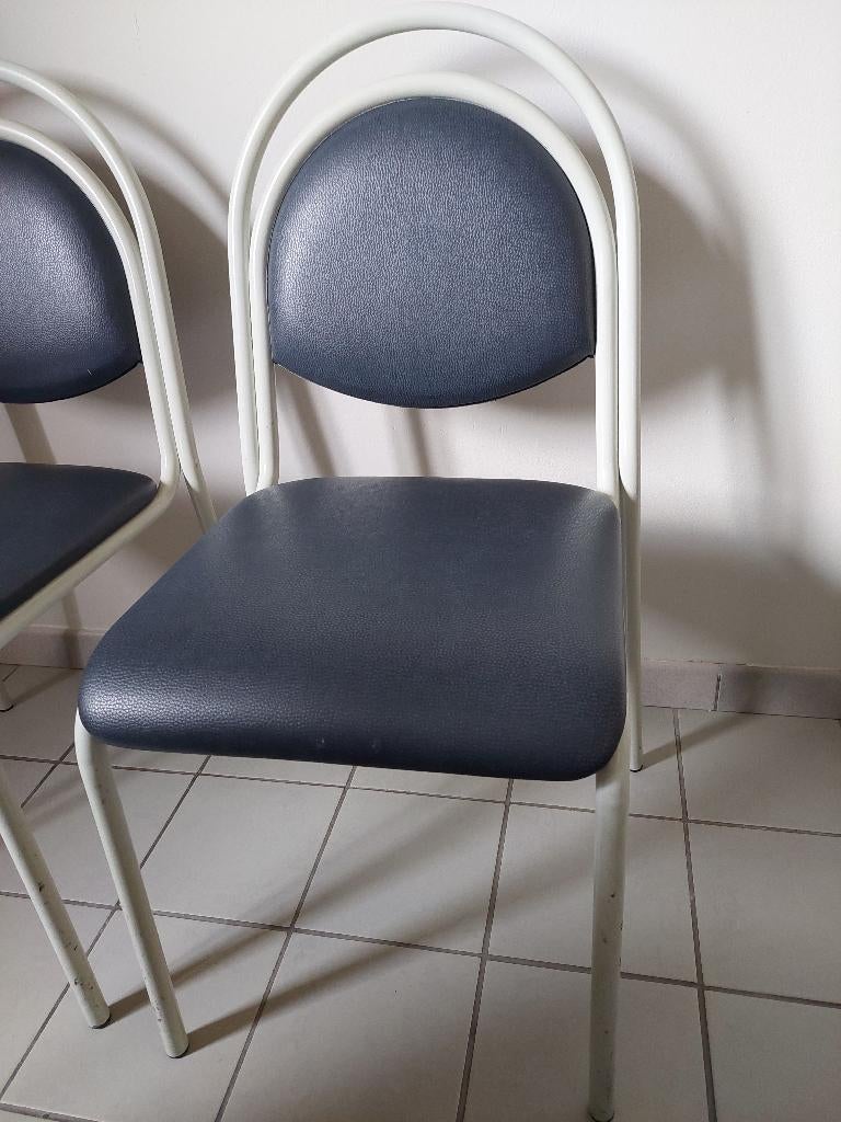 Keukenstoel(en) antraciet, Maison & Meubles, Chaises, Autres couleurs, Métal, Deux, Enlèvement