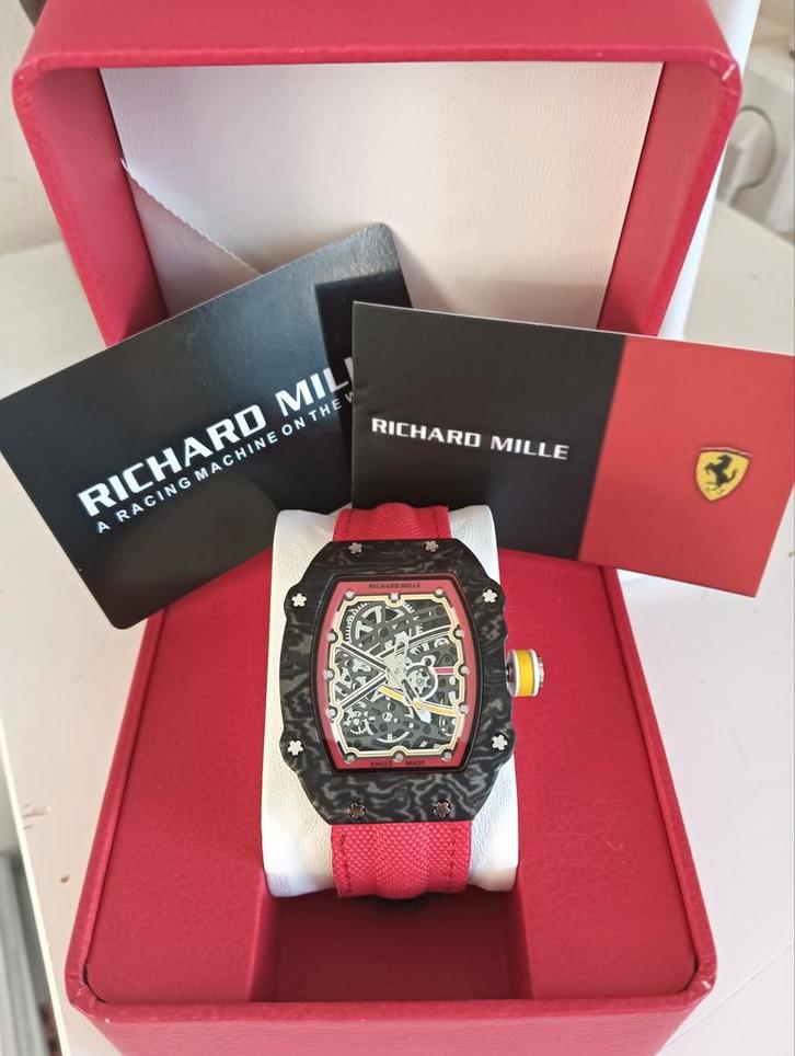 Richard Mille RM67--02 licht en dun nylon band, Bijoux, Sacs & Beauté, Montres | Hommes, Enlèvement ou Envoi