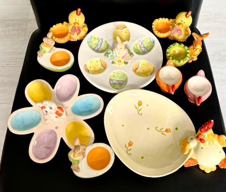 Ensemble de vaisselle décorative de Pâques, Maison & Meubles, Cuisine | Vaisselle, Porcelaine, Enlèvement ou Envoi