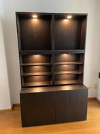 Vitrine kast met verlichting, Huis en Inrichting, Kasten | Roldeurkasten en Archiefkasten, Ophalen, Zo goed als nieuw