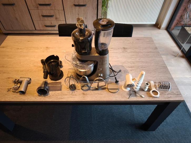 Robot Moulinex Masterchef Gourmet + Accessoires, Elektronische apparatuur, Keukenmixers, Gebruikt, 4 liter of meer, 3 snelheden of meer