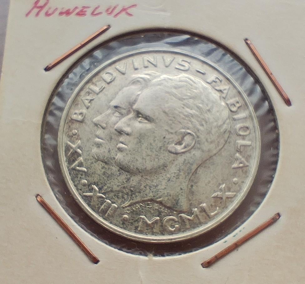 België 50 francs, 1960, Zilver, Ophalen of Verzenden, Losse munt, Zilver