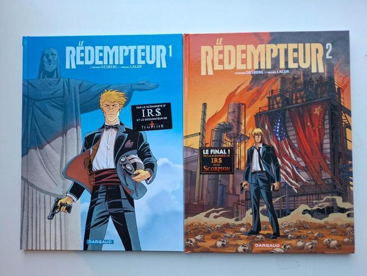 LE REDEMPTEUR TOMES 1 ET 2 SERIE COMPLETE TBE TOUS EO, Boeken, Stripverhalen, Zo goed als nieuw, Complete serie of reeks, Ophalen of Verzenden