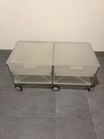 Kartell Desgin meubel plexi 2 lades, 25 à 50 cm, Desgin, Moins de 100 cm, Synthétique