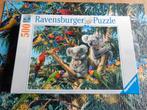 nr.195 - Puzzel: koala's in de boom - 500 stukjes, Hobby en Vrije tijd, Ophalen of Verzenden, 500 t/m 1500 stukjes, Legpuzzel