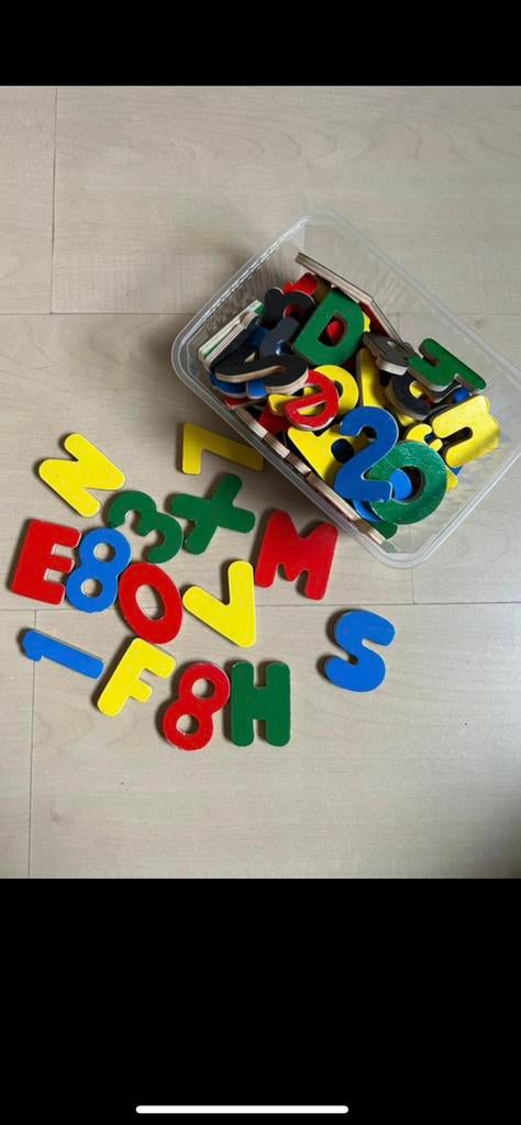 Magneten - letters en cijfers, Ophalen, Gebruikt