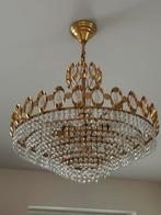 Vintage kristallen kroonluchter + 2 wandlampen, Antiek en Kunst, Ophalen
