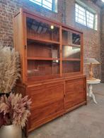 Teak buffetkast/vitrinekast GRATIS LEVERING, Huis en Inrichting, Ophalen, Met deur(en), 200 cm of meer, 150 tot 200 cm
