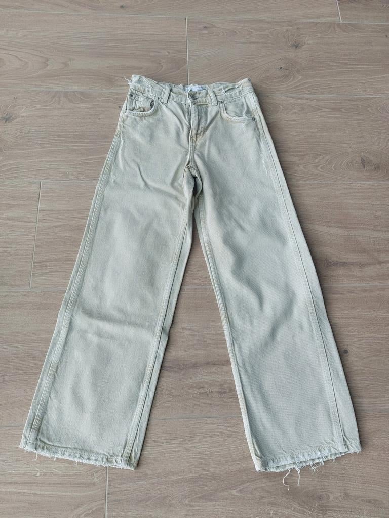 Beige broek meisjes mt 152   11 a 12 jaar, Pantalon, Enlèvement ou Envoi, Comme neuf, Zara