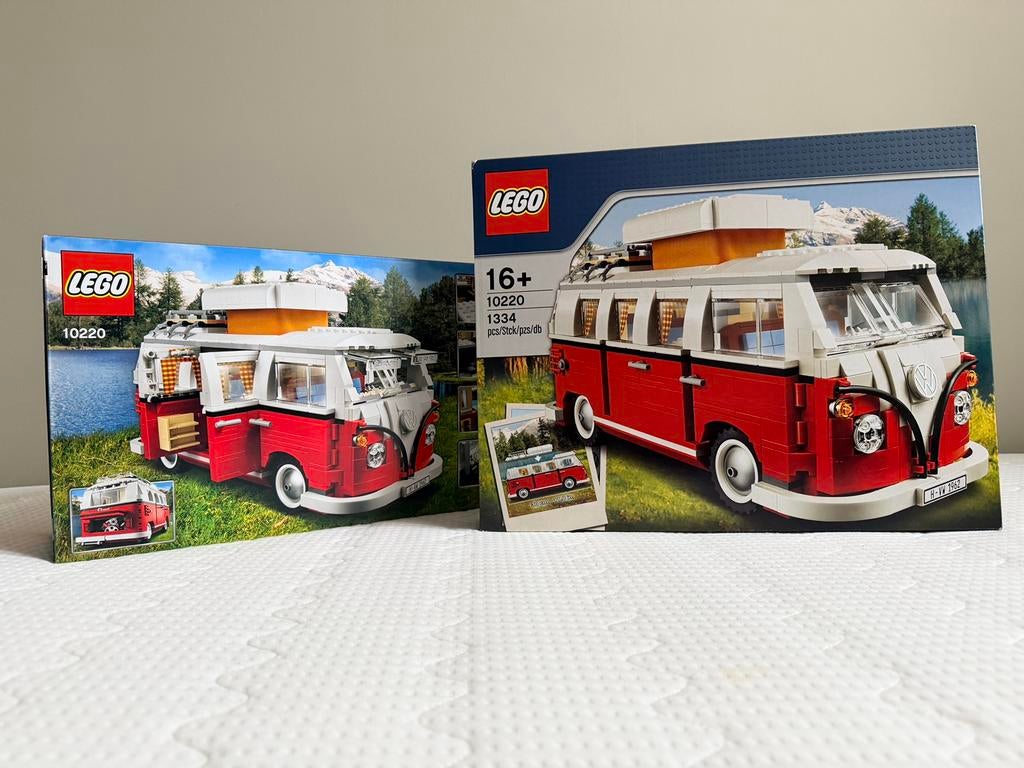 Camping-car Lego VW T1 (10220), Neuf, Lego, Ensemble complet, Enlèvement