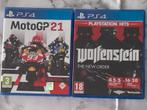 2 PS4-games te koop: MotoGP 21 & Wolfenstein, Games en Spelcomputers, Games | Sony PlayStation 4, Ophalen of Verzenden, Nieuw