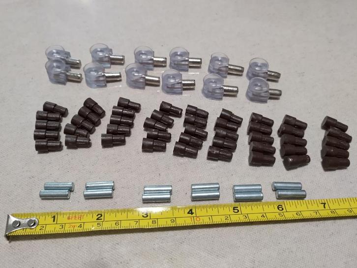 Plankklemmen van 5 mm in kunststof en 6 mm in metaal, Huis en Inrichting, Kasten | Overige, Nieuw, Ophalen of Verzenden