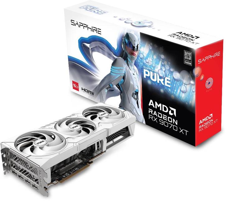 Sapphire PURE Radeon RX 9070 XT, Computers en Software, Videokaarten, Zo goed als nieuw, AMD, Ophalen
