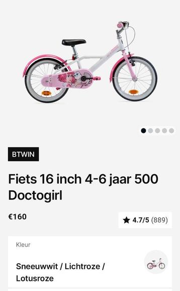 Btwin 16 inch, doctogirl beschikbaar voor biedingen