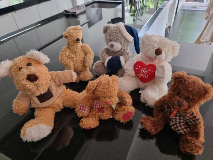 Assortiment knuffelberen - lachend kakske - bumba - giraf, Kinderen en Baby's, Speelgoed | Knuffels en Pluche, Gebruikt, Beer