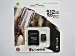 Kingston micro SD kaart 512GB nieuw, SD, Kingston Technology, Videocamera, Nieuw