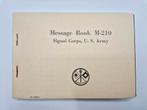 US WWII Signal Corps M210 Message Book, Verzamelen, Militaria | Tweede Wereldoorlog, Verzenden, Landmacht
